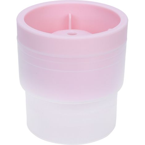 Moule à glaçons rond rose pour whisky avec couvercle - Idéal pour bar, maison et fêtes (1/5)