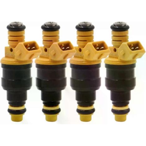 Kit de 4 injecteurs de carburant pour voiture 0280150762, compatible avec Peugeot 405, 505, Volvo 240, 244, 245, 740, 780, 940 (19L, 22L, 23L). (1/5)