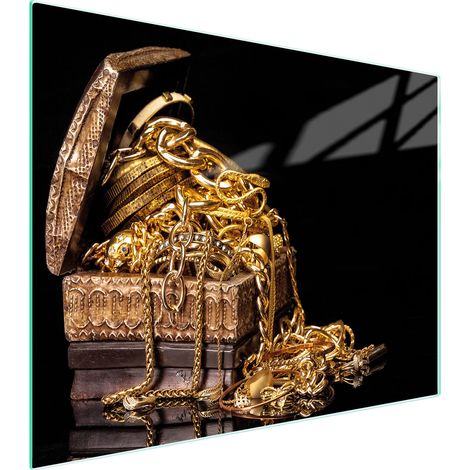 Glasschneidebrett 52x40 Gold (1/5)