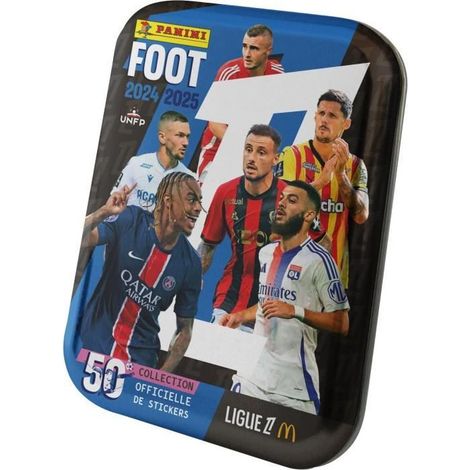 Boîte métal - PANINI - Foot Ligue 1 2024-2025 - McDonald's - 12 pochettes - 84 stickers (1/5)