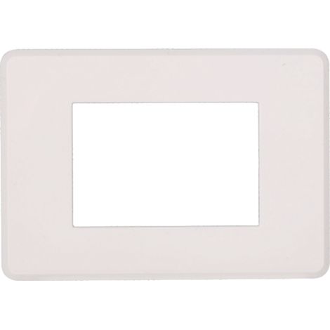 ETTROIT AN87301 Placca Slim Sottile 3P Serie Moon Colore Bianco Compatibile Con Bticino Axolute Air (1/4)