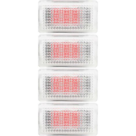 4-teiliges LED-Innenraumbeleuchtungsset für Kofferraum, Frontkofferraum, Türverkleidungen, Einstiegsleisten und Fußraumbeleuchtung (Ersatz für Tes)