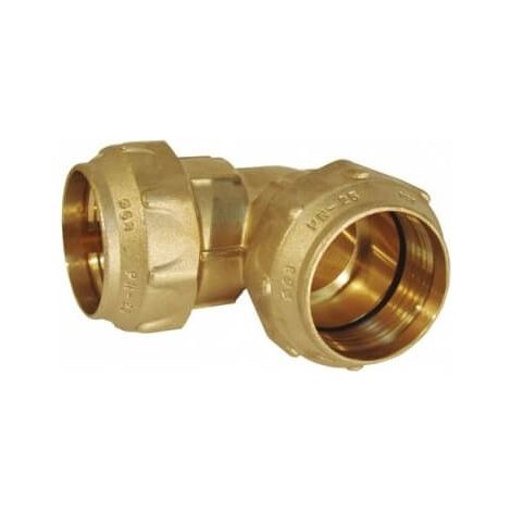 Codo Igual Latón 63mm