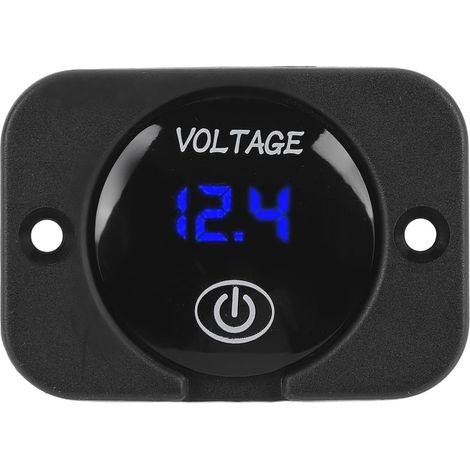 Voltmètre numérique LED HUIOP avec interrupteur tactile, surveillance (1/5)