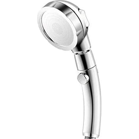 Shower Head with 3 Types of Jets - Universal Shower Head with Shower Head - Water Saving - Detachable Hand Shower - High Pressure Hand Shower - Chrome - for Bath and Spa (1/5)