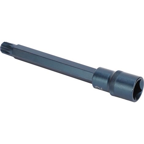 Embout de douille 12 pans en acier allié S2, outil de clé rapide pneumatique/électrique antirouille 140x12 (1/5)