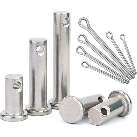Goupille Fendue Et Goupille De Chape - 3 Jeu - Acier Inoxydable - Fixation Mécanique - Industrie Et Bricolage - M10x40mm (1/5)
