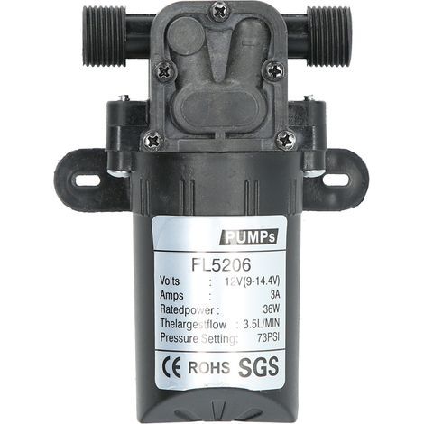 Pompe à membrane micro 1/2 pouce pour arrosage, peinture industrielle, 12V 36W, amorçage automatique (1/5)