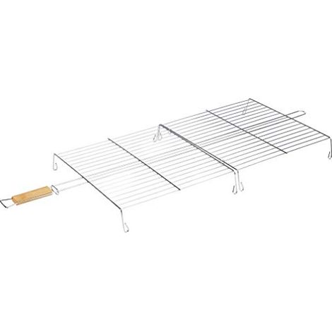 Griglia doppia con piedi Barbecue 40x40x7cm - Somagic (1/3)