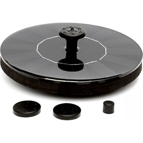 Pompa solare galleggiante per abbeveratoi per uccelli, fontana solare a 4 ugelli, ideale per abbeveratoi, giardini, laghetti, piscine e uso esterno.
