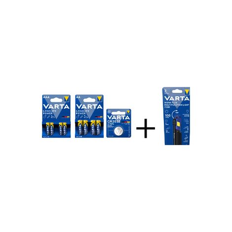 VARTA KIT 90  BATT. LONGLIFE POWER +TORCIA OMAG