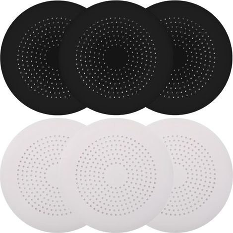 royaluxe -Ensemble de 6 bouchons à cheveux en silicone durable, couvercles de canalisation de douche, faciles à installer et à nettoyer, adaptés aux ensembles de salle de bain, de baignoire et de cuis (1/5)