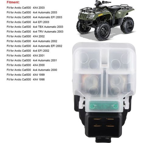Interrupteur électrique de démarrage pour moteur ATV avec boîtier protecteur, compatible Arctic Cat 500 4X4 modèle 1998‑2003 (1/5)