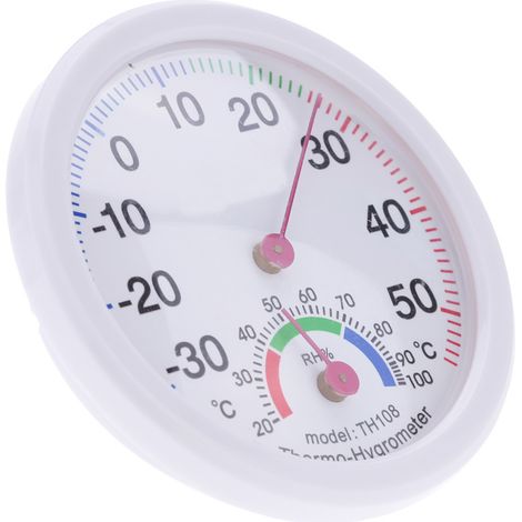 Thermomètre hygromètre analogique intérieur miniature -35 à 55 °C (1/4)