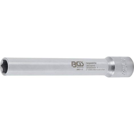 Douille Hexagonale Extra Longue 10 mm - Transmission Carré Femelle 10 mm (3/8) - Précision et Durabilité - D-Work (1/5)