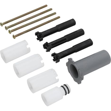 Ensemble d'extension pour Grohtherm SmartControl 14048000 - Kit de garniture compatible avec entretoises de 2,5 cm - Construction en laiton - Rénovation de salle de bain - Système de douche - Lot (1/5)