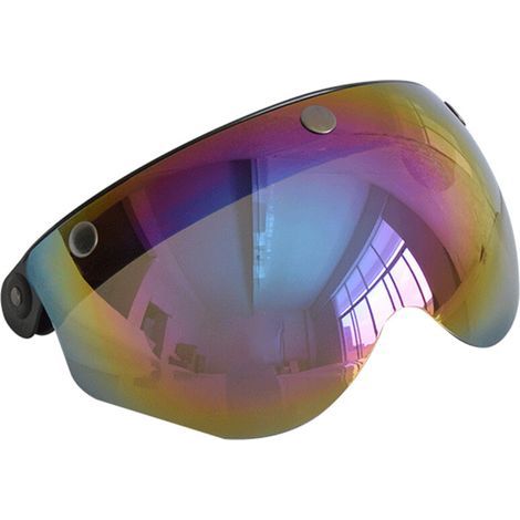 Convient aux visières de casques de moto, protection UV et résistance aux rayures, convient aux casques ouverts. (1/5)