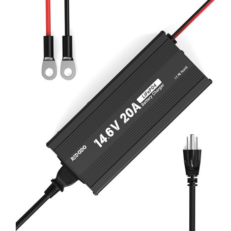 14,6V 20A Chargeur LiFePO4 Recharge Rapide Haute Efficacité de Recharge Conçu pour Charger Les Batteries LiFePO4 à Profonde Dépense de Cycle (1/5)