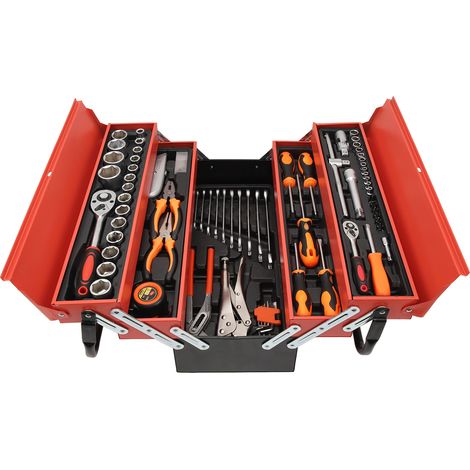 Jeu de clés à douilles pliantes 3 couches, outil multifonction pour mécaniciens, réparation auto et moto, ensemble à rochet (1/5)