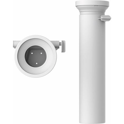 WC-Anschlussstutzen DN 100, 400 mm mit Rattensperre, weiß