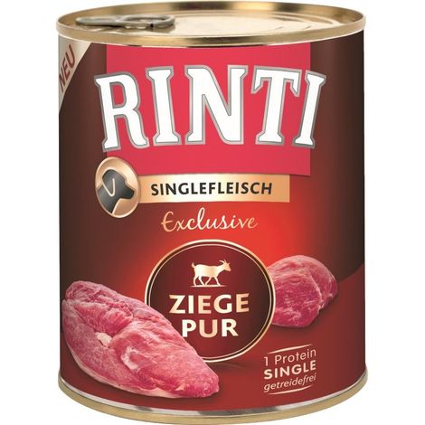 Rinti Singlefleisch Exclusive Hundenassfutter Adult getreidefrei 800 g Ziege