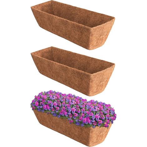 3 Pack 24" 100% Natural Coir Liner for Planters, Wire Baskets, Planters, Vegetables, Flowers, Indoor and Outdoor Plants (1/5)