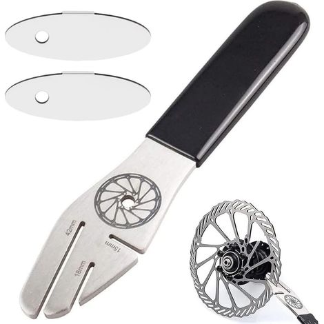 Réglage des disques de frein de vélo,outil de correction de frein à disque de vélo avec 2 pinces à disques anti rayures pour vélo (1/5)