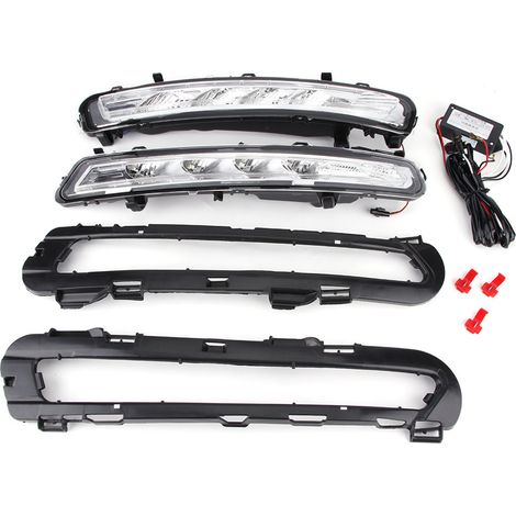 LED-Tagfahrlicht, DRL-Nebelscheinwerfer 1 Paar Auto-Tagfahrlicht DRL LED-Tagfahrlicht für Ford Mondeo 11-12.
