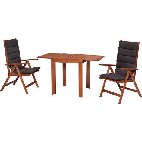 Vitoria Set 5tlg Eucalyptus Balkontisch 65 (130) x 70 cm
