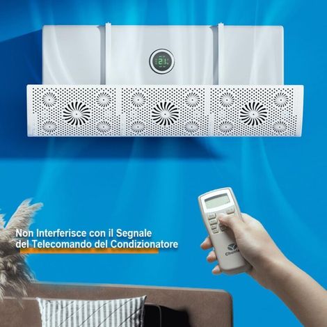 Universeller Luftabweiser für Klimaanlagen – verhindert Zugluft, Sommer-/Winterfunktion, bohrfreie Montage, Kondensationsschutz – ideal für Schlafzimmer und Büro (1/5)
