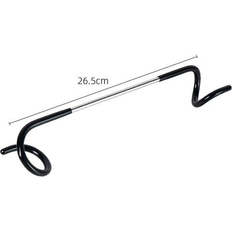 Hook Lantern - Double-Head S-Shaped Tent Pole Hook - Compatible With Poles Up To 32 Mm - Stainless Steel With PVC Coating - 3 Pieces (1/4)