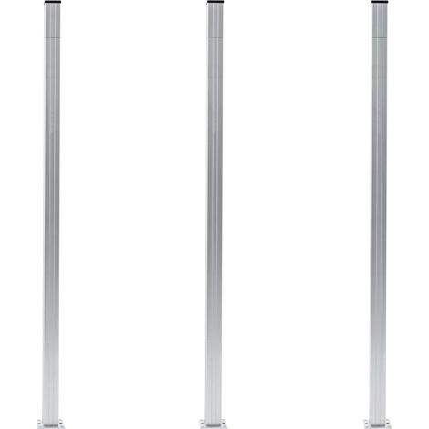 FIMEI Poteaux de clôture 3 pcs Aluminium 185 cm (1/5)