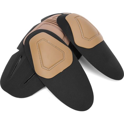 Genouillères confortables et protectrices, coudières résistantes pour pantalons tactiques, couleur terre.