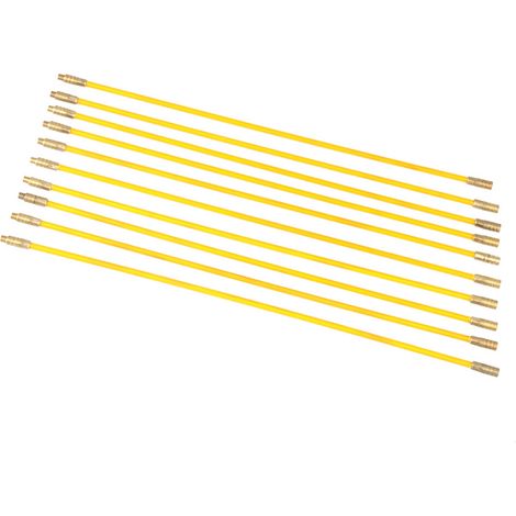 10-teiliges 4-mm-Glasfaser-Elektrokabel-Einziehset mit Zug- und Druckdraht (1/5)