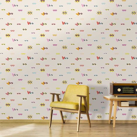 Papier peint lunettes pop papier peint (1/4)
