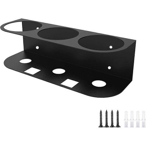 Support pour flacon pulvérisateur, fixation murale facile à installer, 3 trous -- (1/5)