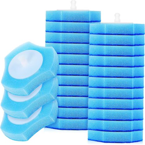 Pieces Disposable Sponge Toilet Brush Refills Easy to (1/5)