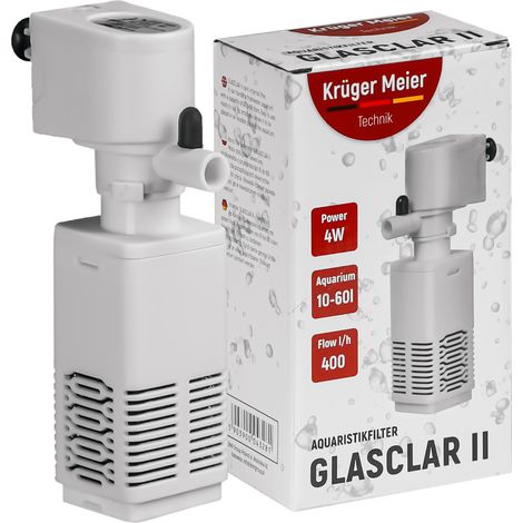 Filtro interno para acuario, aireador silencioso para tanque de gambas, 60L, 400L/H (1/5)