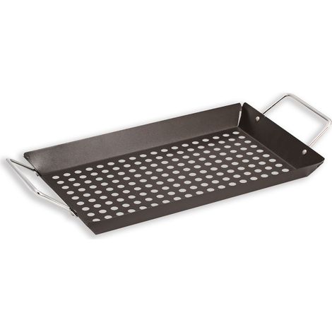 Bandeja parrilla acero inoxidable 38,5x20cm MAESTRO MR-1006