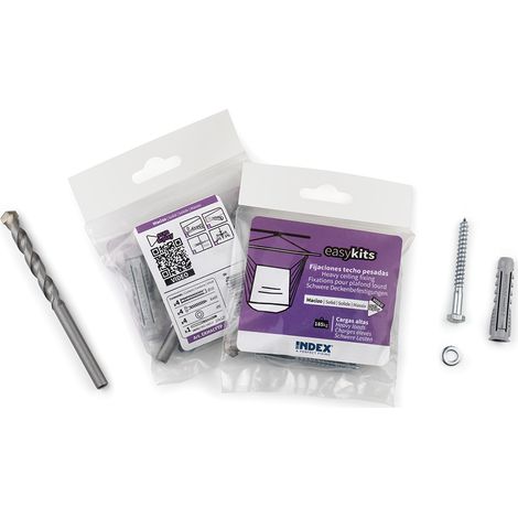 Caja de 12 - Kit de fijación pesada para techo (1/2)