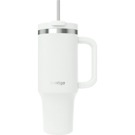 Contigo Bottiglia termica 1200 ml con manico e cannuccia, Borraccia isolata in acciaio inossidabile con coperchio, Raffredda per 29 ore, Tazza termica, Senza BPA, Salt (1/5)