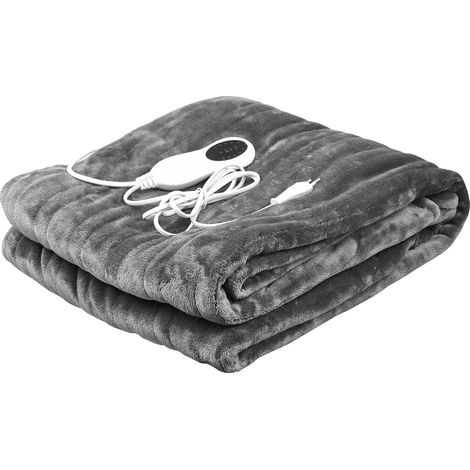 Couverture Chauffante 180x130 cm - Plaid Chauffant avec 10 Niveaux de Température, Arrêt Automatique (Sécurité) et Lavable en Machine. Pour Lit, Canapé, Bureau - Confort Maximum (1/2)