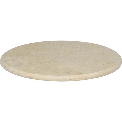 Maison Exclusive - Tablero para mesa mármol color crema Ø60x2,5 c