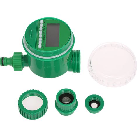 Temporizador automático de riego para jardín con rosca de 3/4 de pulgada, riego programable, económico y fácil de instalar. (1/5)