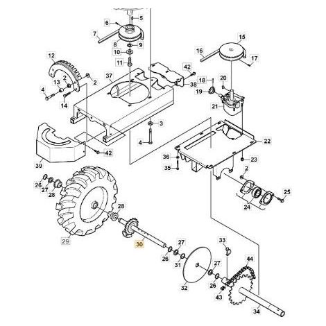 Albero SX robot rasaerba Cable Layer NT60 ORIGINALE STIGA 1126-8081-01