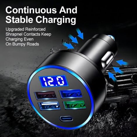 Chargeur Voiture - 5V 3 1A Affichage Numerique Voltmetre Automobile - Pour Voiture - 1 Unite (1/5)