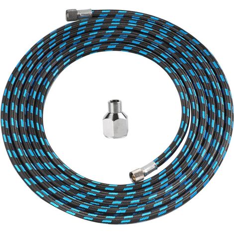 adaptateur 1/8 de pouce mâle – Tuyau Aerographe d'air tressé en nylon de 10 pieds taille 1/8 de (1/5)