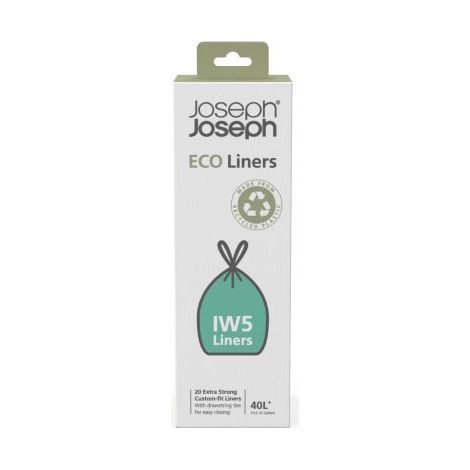 Set di 20 sacchetti per la spazzatura riciclati Eco Liners Joseph Joseph da 40 litri