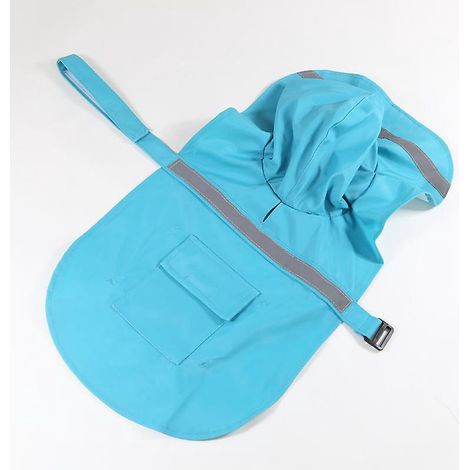 S/m,bleu Clair Rglable Tanche Pet Chien Capuche Impermable Chien Rflchissant Manteau De Pluie Veste Chien Vtements De Pluie Vtements De Vtement (1/5)