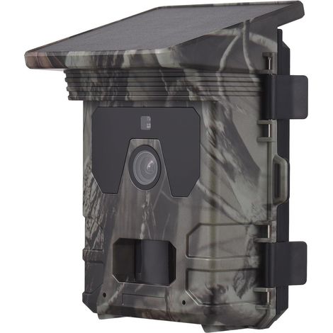 Caméra Faune Sauvage Caméra De Traînée Vision Nocturne À Énergie Solaire 50MP 4K Chasse 0.3s Temps Déclenchement for La Surveillance Faune Surveillance Fiable Précise(Camouflage) (1/5)